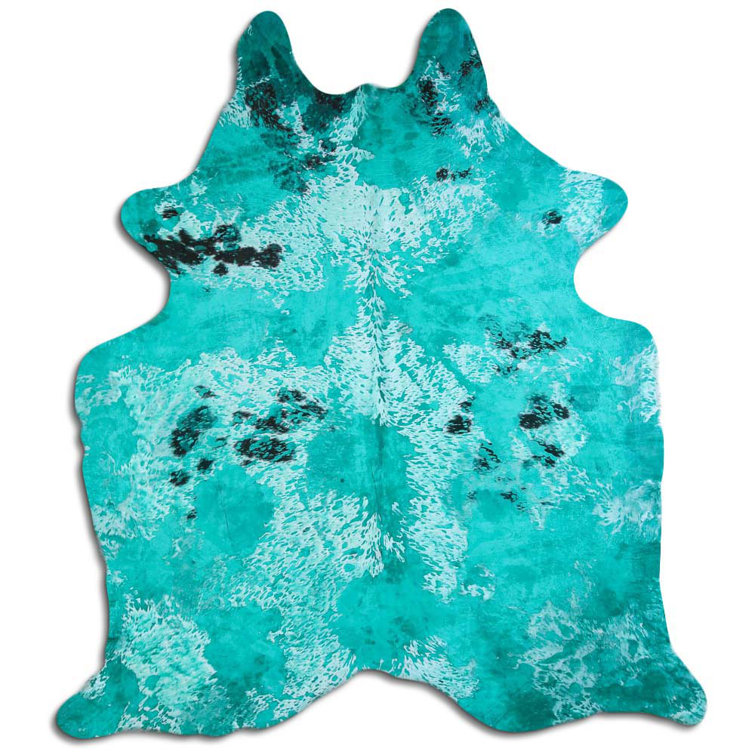 Foundry Select Tawn Hand Knotted Cowhide Rug Wayfair Canada